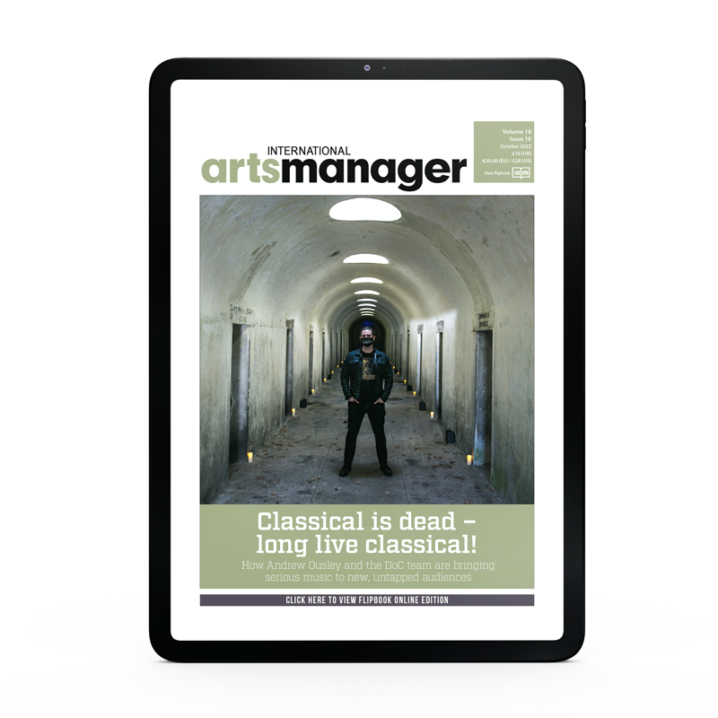 International Arts Manager magazine November 22
