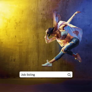 Featured job listing with International Arts Manager
