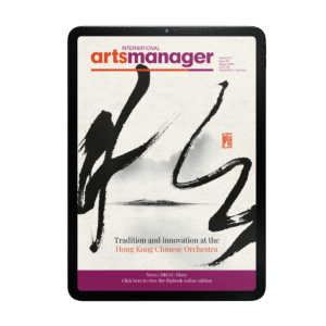 August cover of International Arts Manager 2025