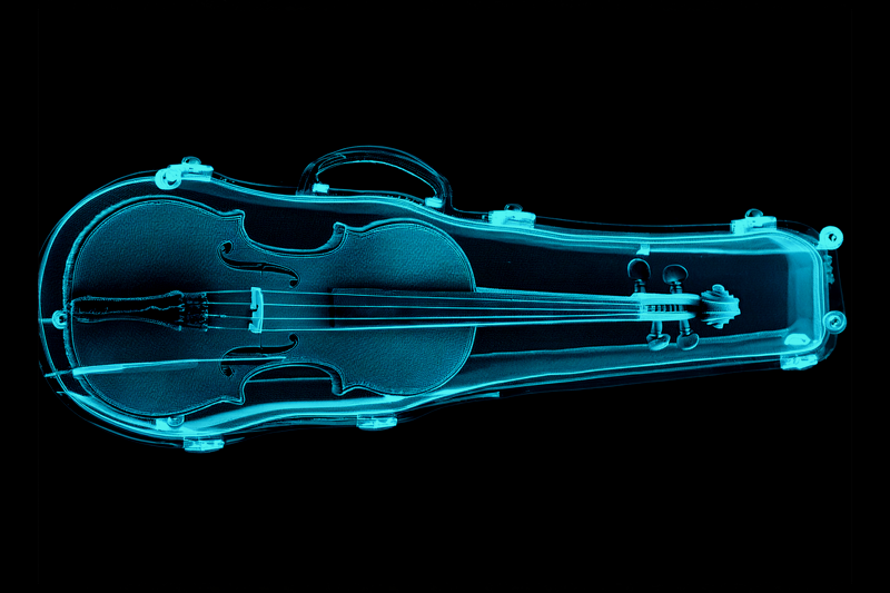 X ray of violin